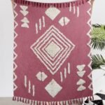 Mauvewood Embroidered Throw