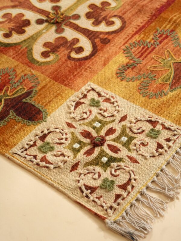 Heritage Mosaic Embroidered Rug