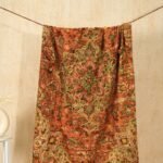 Rustic Reverie  Embroidered Throw