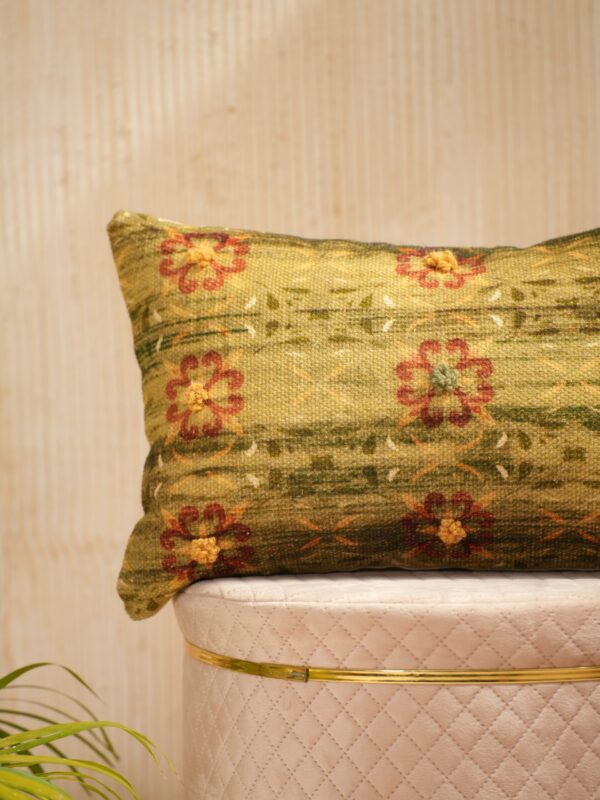 Vintage Floral Green  Pillow Cover